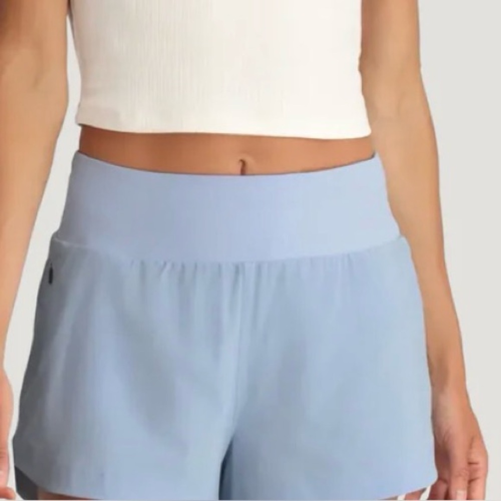 Women's Free Fly Light Blue Athletic Shorts XXL